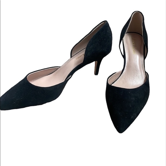 Essex Lane Shoes - Essex Lane Black Suede Heel Shoe
